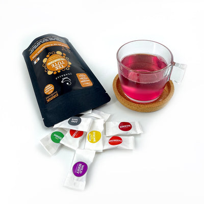TEABALLS - Sachet de thé | Sac de dégustation black selection | 10 sortes à savourer | 20-40 tasses de thé - Teaballs